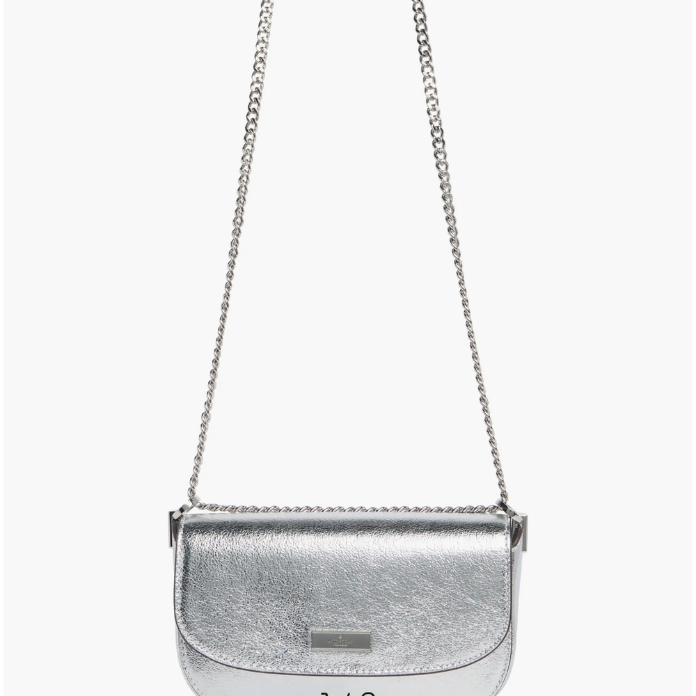 Kate Spade Silver Shoulder Bag with Chain Strap - Picture 6 of 10